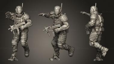 Military figurines Kazu 3d model